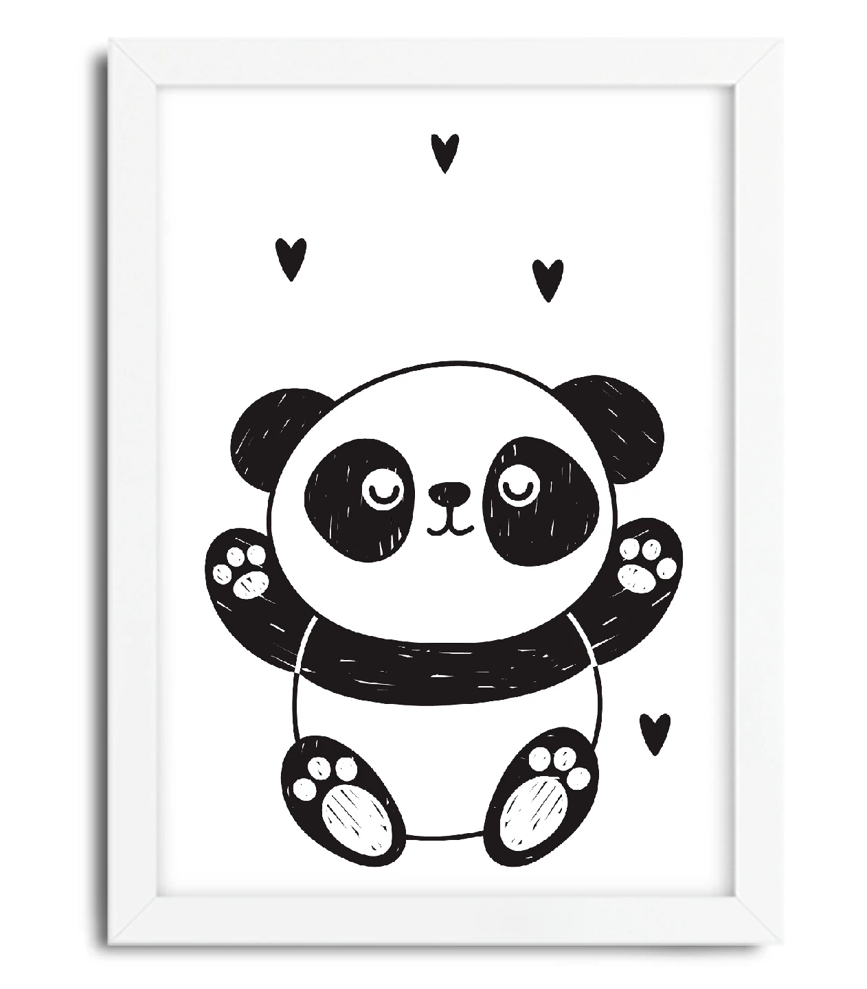 Quadro Decorativo Infantil Urso Panda - 4940g3