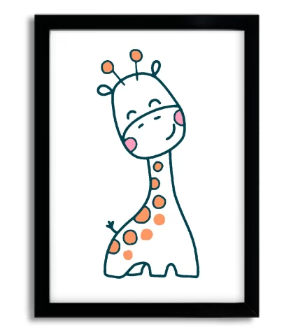 Quadro decorativo infantil Girafinha SKU:4058g2