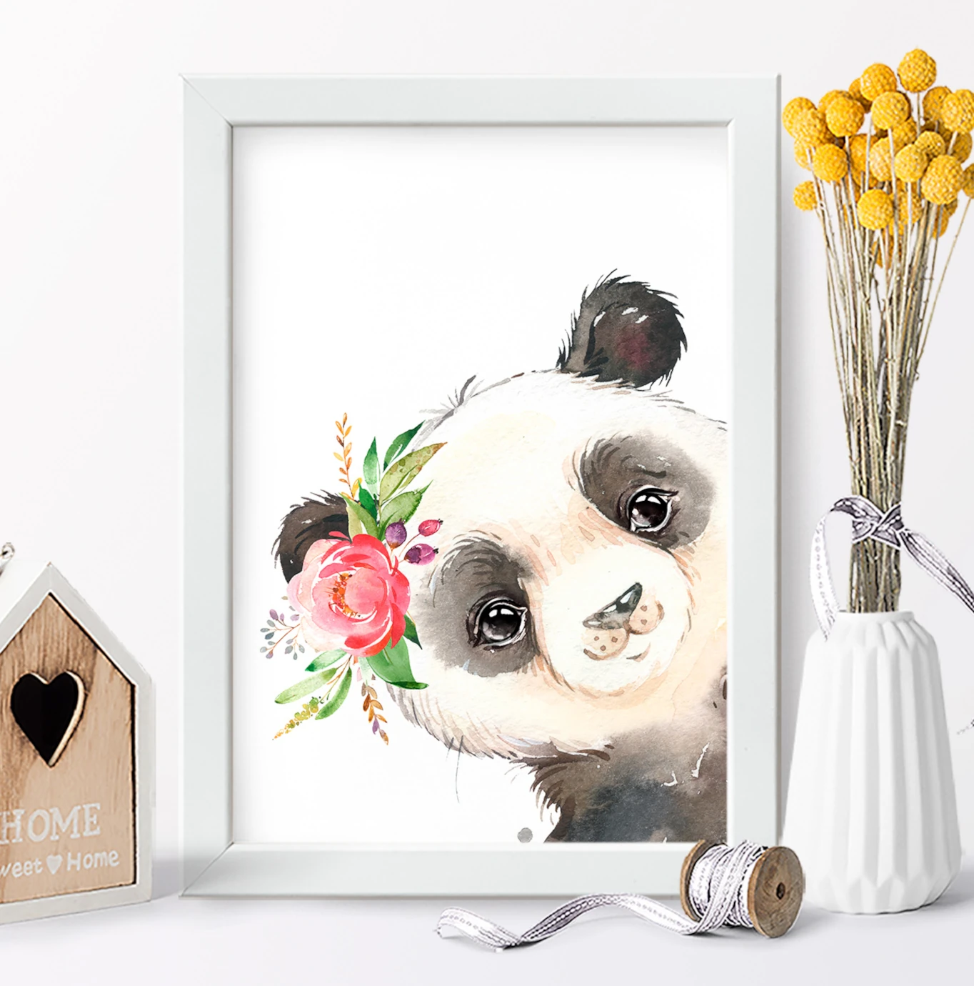 Quadro decorativo Luluca  Arte de panda, Desenhos bonitos