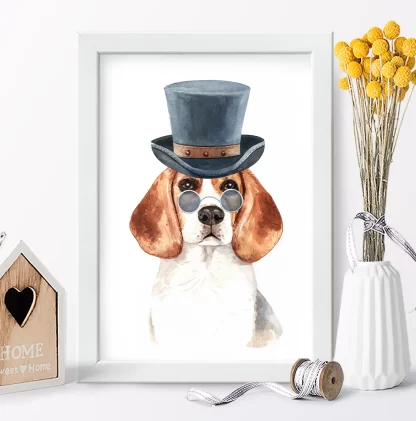 Quadro decorativo Cachorro Beagle sku: 1052