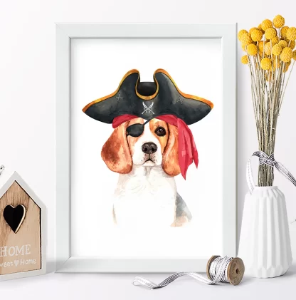Quadro decorativo Cachorro Beagle sku: 1053