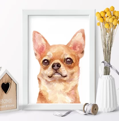 Quadro decorativo Cachorro Chihuahua sku: 1063g18