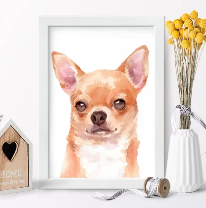 Quadro decorativo Cachorro Chihuahua sku: 1063g19