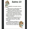 Quadro decorativo Salmo 23 com anjos sku: 148