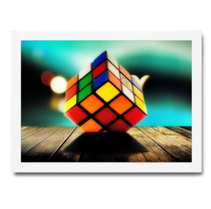 Quadro decorativo Rubiks cube ou cubo Mágico
