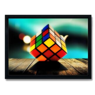Quadro decorativo Rubiks cube ou cubo Mágico