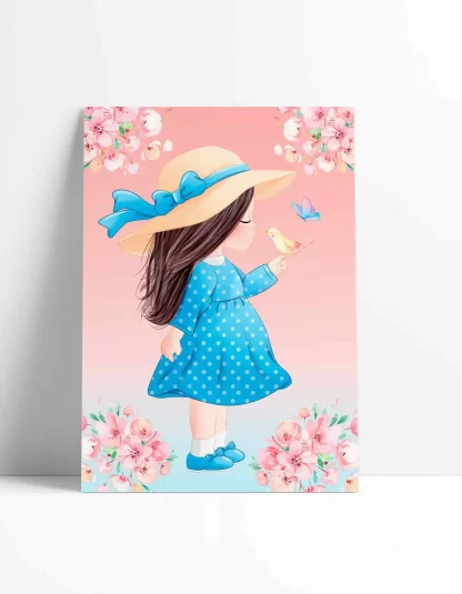 Placa decorativa Infantil Menina Flores SKU: 39aq