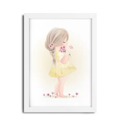 Quadro decorativo Infantil Menina Flores SKU: 44aq