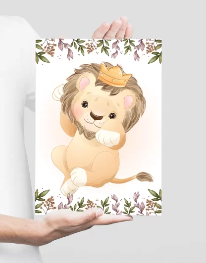 Quadro Decorativo Infantil Safari Baby Leãozinho SKU: 4550g21