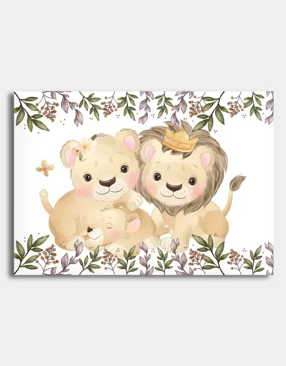 Quadro Decorativo Infantil Safari Baby Leãozinho SKU: 4550g23