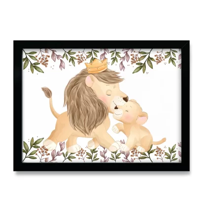 Quadro Decorativo Infantil Safari Baby Leãozinho SKU: 4550g24