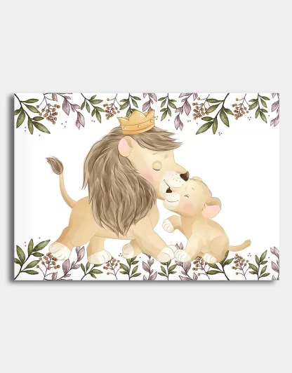 Quadro Decorativo Infantil Safari Baby Leãozinho SKU: 4550g24
