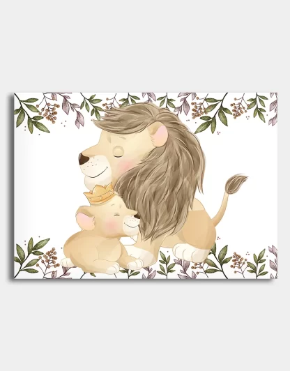 Quadro Decorativo Infantil Safari Baby Leãozinho SKU: 4550g25