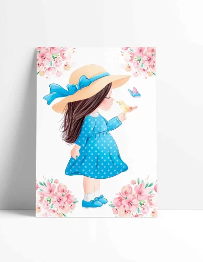 Placa decorativa Infantil Menina Flores SKU: 46aq