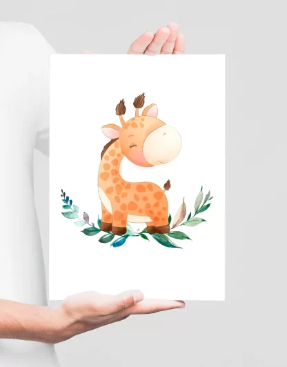 Quadro Decorativo Infantil Safari Baby Girafinha SKU: 4633g22