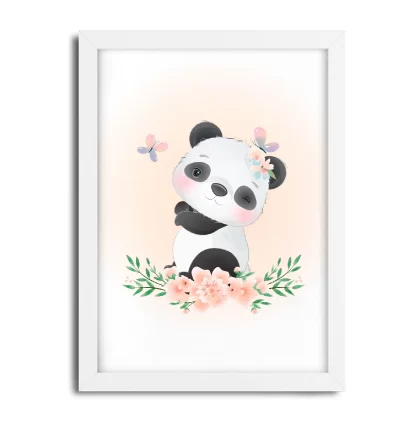 Quadro Decorativo Infantil Bebê Urso Panda SKU: 4634A4
