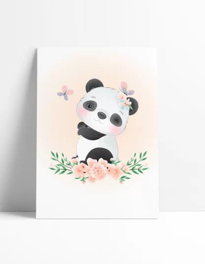 Quadro Decorativo Infantil Bebê Urso Panda SKU: 4634A4
