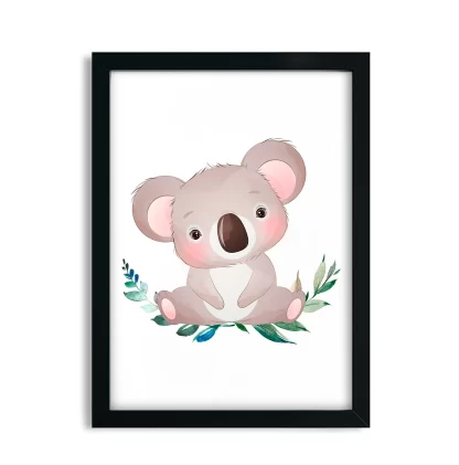 Quadro Decorativo Infantil Bebê Urso Coala SKU: 4634C2