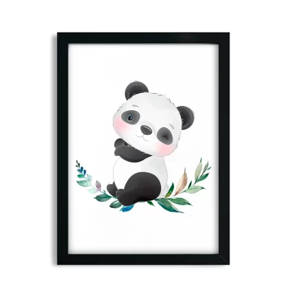 Quadro Decorativo Infantil Bebê Urso Panda SKU: 4634C4