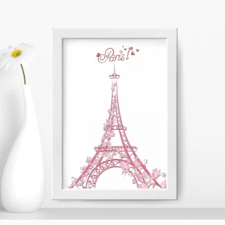 Quadro decorativo infantil Torre Eiffel Paris SKU: 90aq