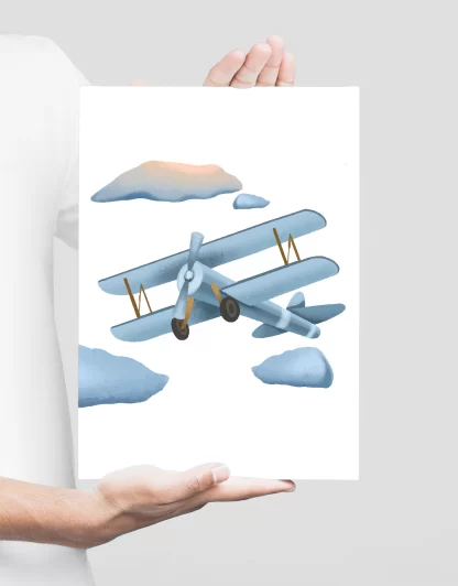 Quadro Decorativo Infantil Avião SKU: 4537g1