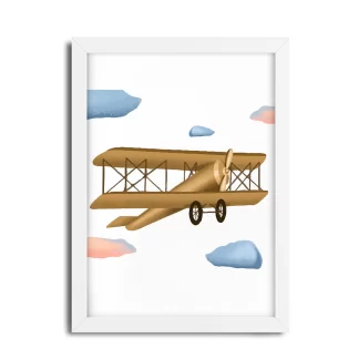 Quadro Decorativo Infantil Avião SKU: 4537g2