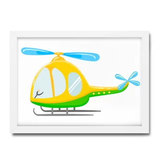 Quadro Decorativo Infantil Helicóptero SKU: 4543g2