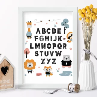 Quadro Decorativo Infantil Alfabeto SKU: 1124g