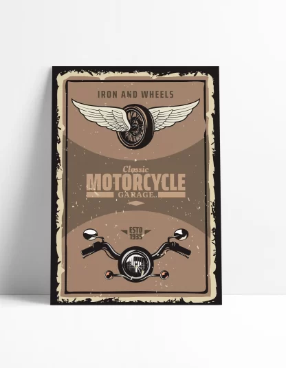 Quadro Decorativo Motocicleta Vintage SKU: 1139g4