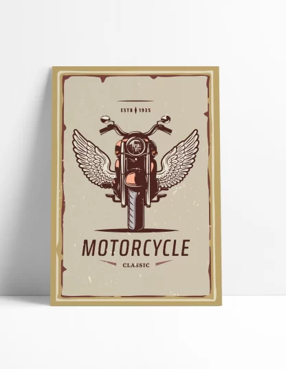 Quadro Decorativo Motocicleta Vintage SKU: 1139g6