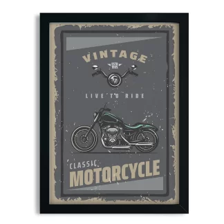 Quadro Decorativo Motocicleta Vintage SKU: 1139g7