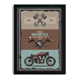 Quadro Decorativo Motocicleta Vintage SKU: 1139g9