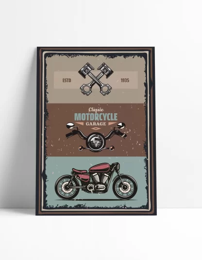 Quadro Decorativo Motocicleta Vintage SKU: 1139g9