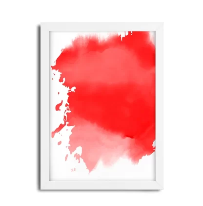 Quadro Decorativo Abstrato Splash Vermelho SKU 114g2
