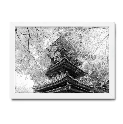 Quadro Decorativo Paisagem Templo Chinês - SKU: 190pb