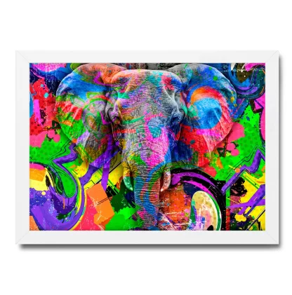 Quadro decorativo Elefante Pop Art - Arte Street SKU: 253as