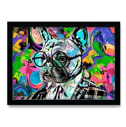 Quadro decorativo Cachorro Bulldog Francês Pop Art - Arte Street SKU: 257as