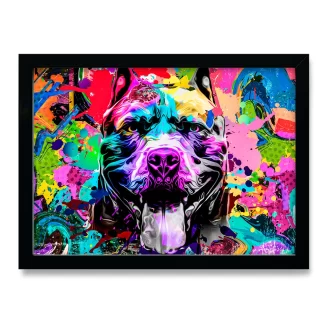 Quadro decorativo Cachorro Pit Bull Pop Art - Arte Street SKU: 260as