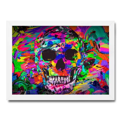 Quadro decorativo Skull Pop Art - Arte Street SKU: 269as