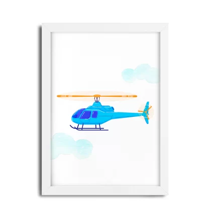 Quadro Decorativo Infantil Helicóptero SKU: 4575g8