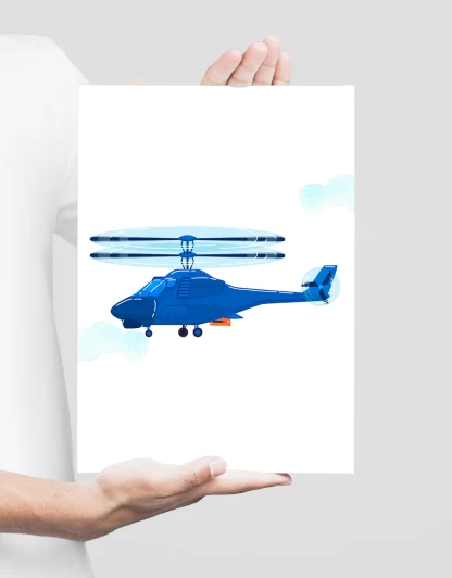 Quadro Decorativo Infantil Helicóptero SKU: 4575g10