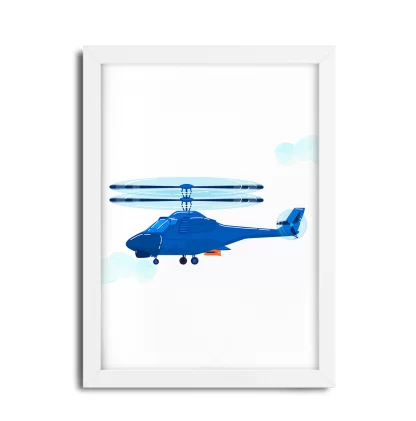 Quadro Decorativo Infantil Helicóptero SKU: 4575g10