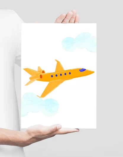 Quadro Decorativo Infantil Avião SKU: 4575g3