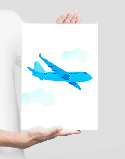 Quadro Decorativo Infantil Avião SKU: 4575g4