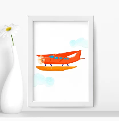 Quadro Decorativo Infantil Avião SKU: 4575g7