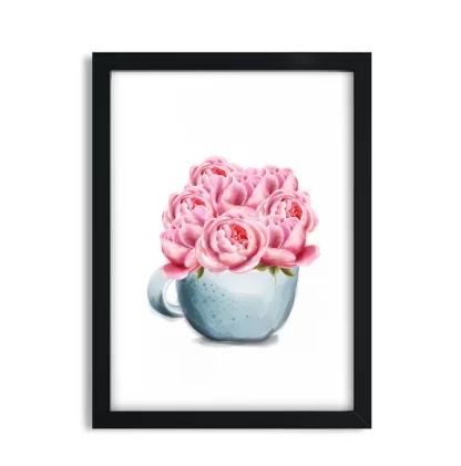 Quadro Decorativo Flores Rosas SKU: 4585g2