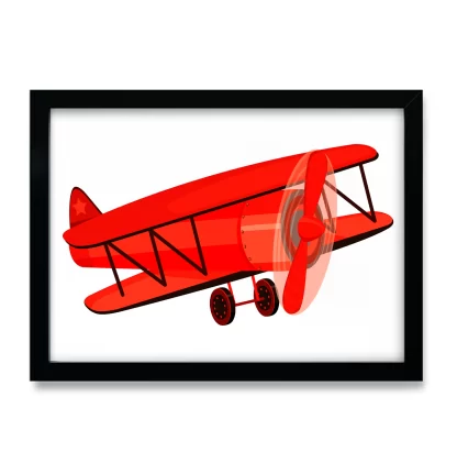 Quadro Decorativo Infantil Avião SKU: 4590g1