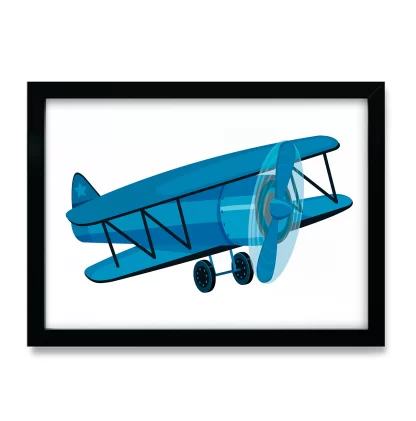 Quadro Decorativo Infantil Avião SKU: 4590g2