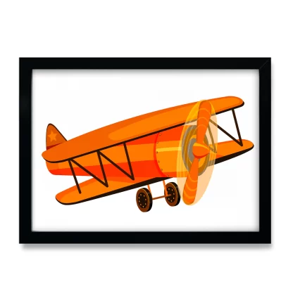 Quadro Decorativo Infantil Avião SKU: 4590g3