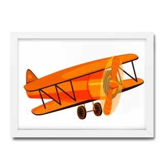 Quadro Decorativo Infantil Avião SKU: 4590g3